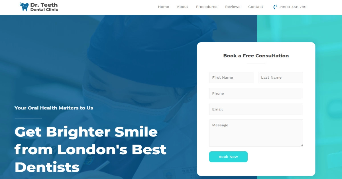 Site internet moderne pour clinique professionnelle
