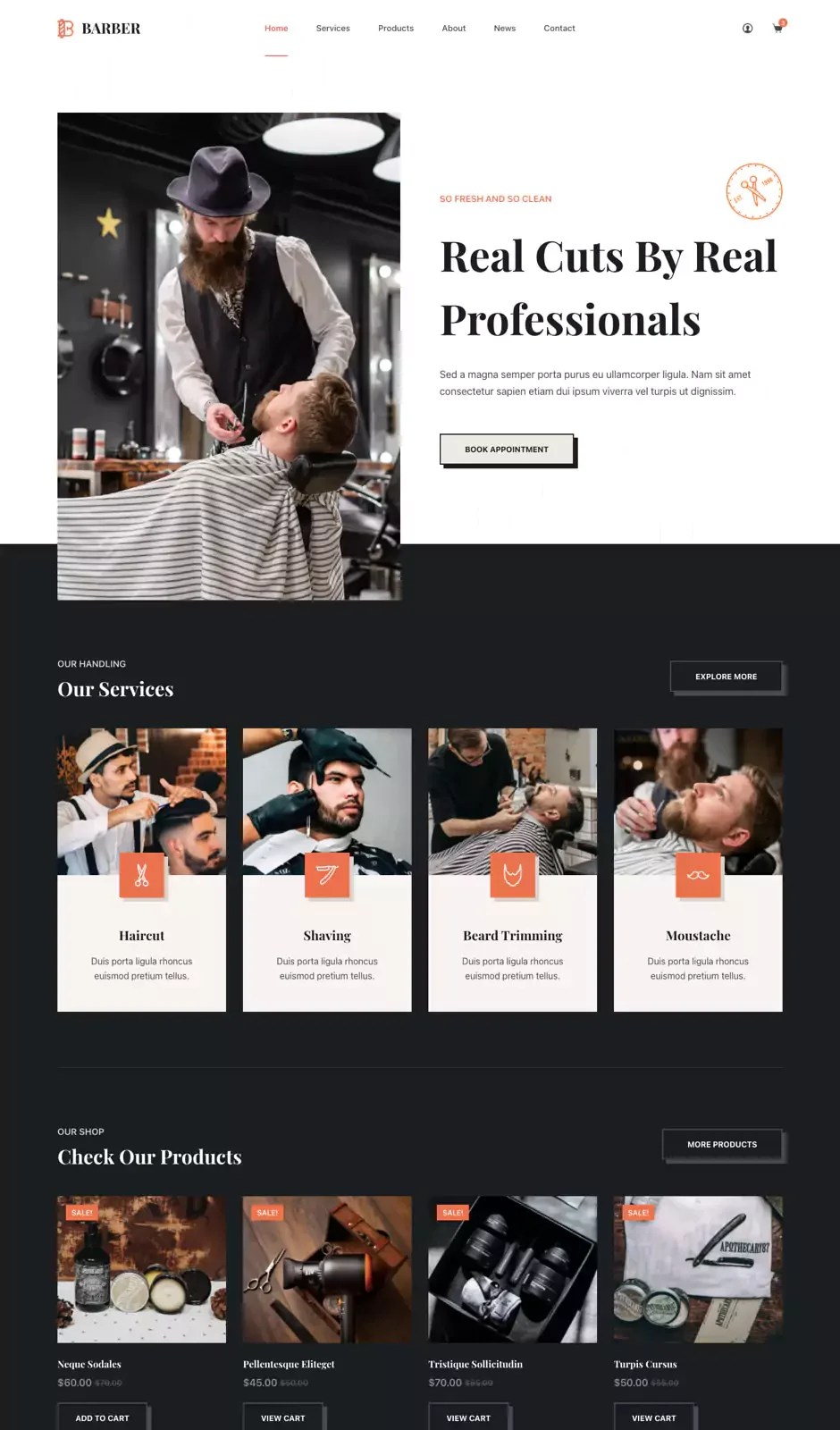 Site internet professionnel pour salon de coiffure